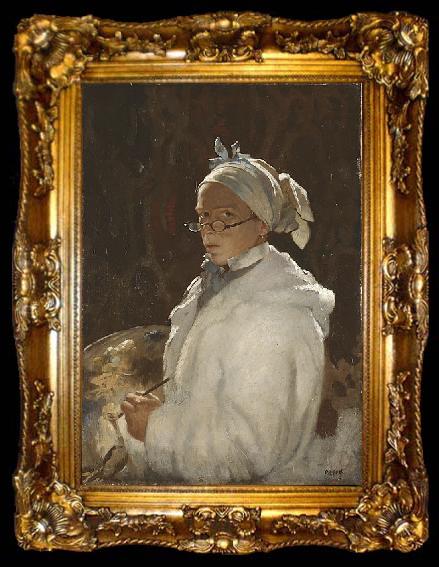 framed  William Orpen Self-portrait with glasses, ta009-2